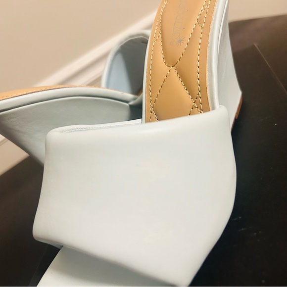 Pastel blue wedge sandals by shoedazzke nib - Picture 4 of 8